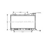 Радиатор охлаждения двигателя AVA QUALITY COOLING SU2054