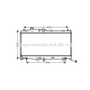 Радиатор охлаждения двигателя AVA QUALITY COOLING SU2065