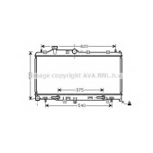 Радиатор охлаждения двигателя AVA QUALITY COOLING SU2066