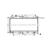 Радиатор охлаждения двигателя AVA QUALITY COOLING SU2067