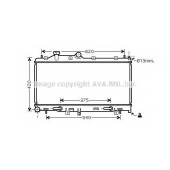 Радиатор охлаждения двигателя AVA QUALITY COOLING SU2076