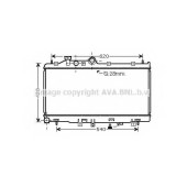 Радиатор охлаждения двигателя AVA QUALITY COOLING SU2079