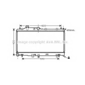 Радиатор охлаждения двигателя AVA QUALITY COOLING SUA2072
