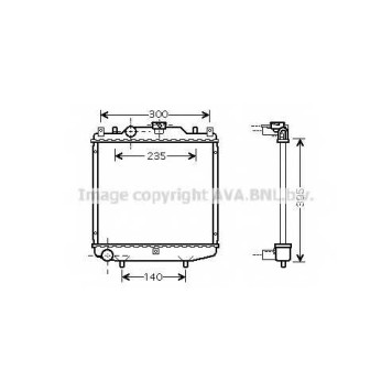 Радиатор охлаждения двигателя AVA QUALITY COOLING SZ2028