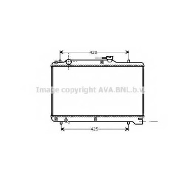 Радиатор охлаждения двигателя AVA QUALITY COOLING SZ2041