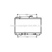 Радиатор охлаждения двигателя AVA QUALITY COOLING SZ2051