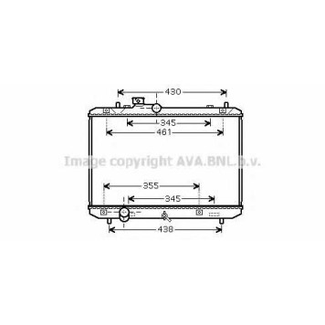 Радиатор охлаждения двигателя AVA QUALITY COOLING SZ2083