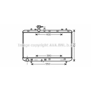 Радиатор охлаждения двигателя AVA QUALITY COOLING SZ2084