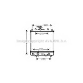 Радиатор охлаждения двигателя AVA QUALITY COOLING SZ2095
