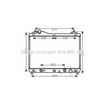 Радиатор охлаждения двигателя AVA QUALITY COOLING SZ2102