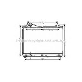 Радиатор охлаждения двигателя AVA QUALITY COOLING SZ2104