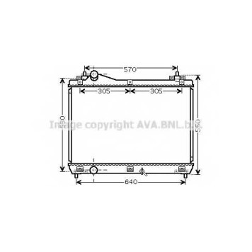 Радиатор охлаждения двигателя AVA QUALITY COOLING SZ2104