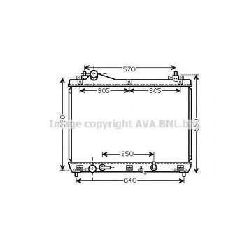 Радиатор охлаждения двигателя AVA QUALITY COOLING SZ2105