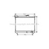 Радиатор охлаждения двигателя AVA QUALITY COOLING SZ2106