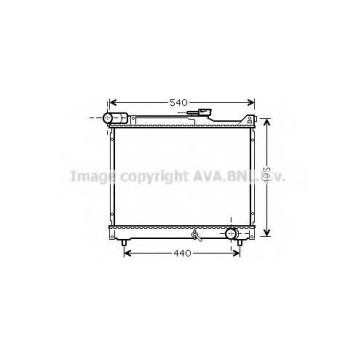 Радиатор охлаждения двигателя AVA QUALITY COOLING SZ2106