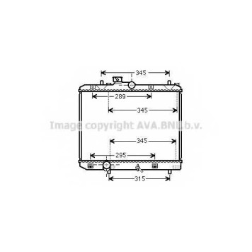 Радиатор охлаждения двигателя AVA QUALITY COOLING SZ2111