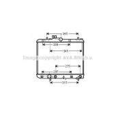 Радиатор охлаждения двигателя AVA QUALITY COOLING SZ2112