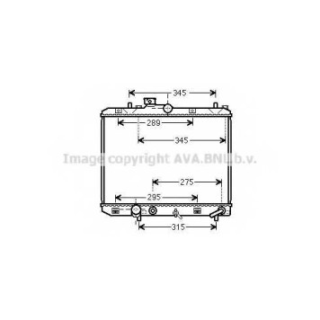 Радиатор охлаждения двигателя AVA QUALITY COOLING SZ2112