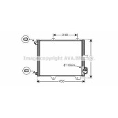 Конденсатор кондиционера AVA QUALITY COOLING SZ5088