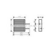 Радиатор отопления салона AVA QUALITY COOLING SZ6080