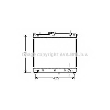 Радиатор охлаждения двигателя AVA QUALITY COOLING SZA2055