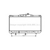 Радиатор охлаждения двигателя AVA QUALITY COOLING TO2123