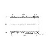 Радиатор охлаждения двигателя AVA QUALITY COOLING TO2232