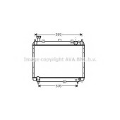 Радиатор охлаждения двигателя AVA QUALITY COOLING TO2233