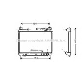 Радиатор охлаждения двигателя AVA QUALITY COOLING TO2259