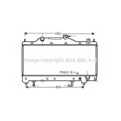 Радиатор охлаждения двигателя AVA QUALITY COOLING TO2285