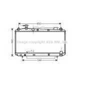 Радиатор охлаждения двигателя AVA QUALITY COOLING TO2299