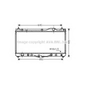 Радиатор охлаждения двигателя AVA QUALITY COOLING TO2303