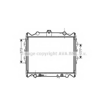 Радиатор охлаждения двигателя AVA QUALITY COOLING TO2311