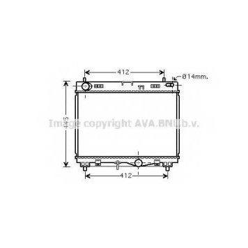 Радиатор охлаждения двигателя AVA QUALITY COOLING TO2500