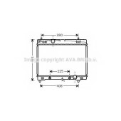 Радиатор охлаждения двигателя AVA QUALITY COOLING TO2577