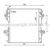 Радиатор охлаждения двигателя AVA QUALITY COOLING TO2604