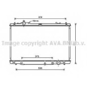 Радиатор охлаждения двигателя AVA QUALITY COOLING TO2615