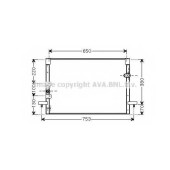 Конденсатор кондиционера AVA QUALITY COOLING TO5213