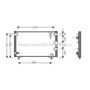 Конденсатор кондиционера AVA QUALITY COOLING TO5262