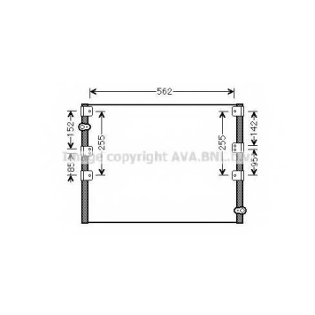 Конденсатор кондиционера AVA QUALITY COOLING TO5278