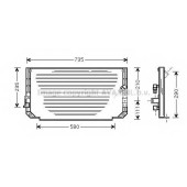 Конденсатор кондиционера AVA QUALITY COOLING TO5279