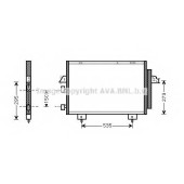 Конденсатор кондиционера AVA QUALITY COOLING TO5281D