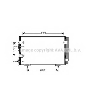 Конденсатор кондиционера AVA QUALITY COOLING TO5288D