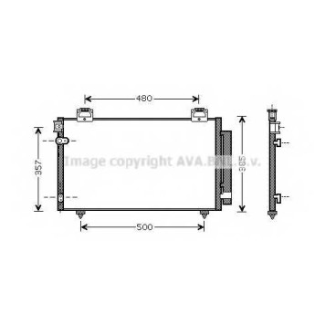 Конденсатор кондиционера AVA QUALITY COOLING TO5392D