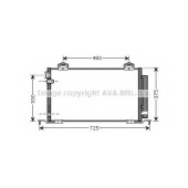 Конденсатор кондиционера AVA QUALITY COOLING TO5393D