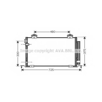 Конденсатор кондиционера AVA QUALITY COOLING TO5393D