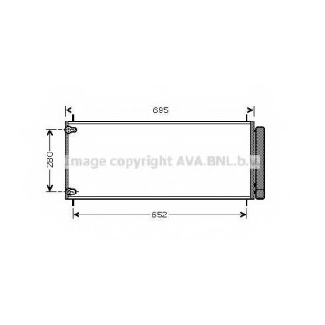Конденсатор кондиционера AVA QUALITY COOLING TO5406D