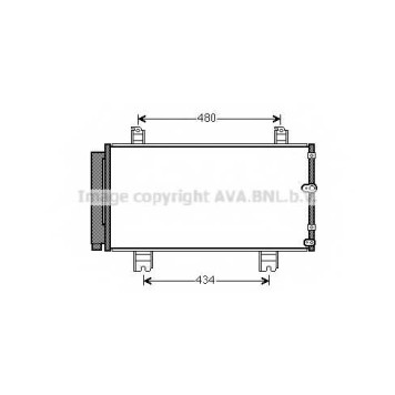 Конденсатор кондиционера AVA QUALITY COOLING TO5572D