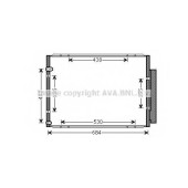 Конденсатор кондиционера AVA QUALITY COOLING TO5574D