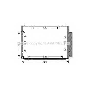 Конденсатор кондиционера AVA QUALITY COOLING TO5574D